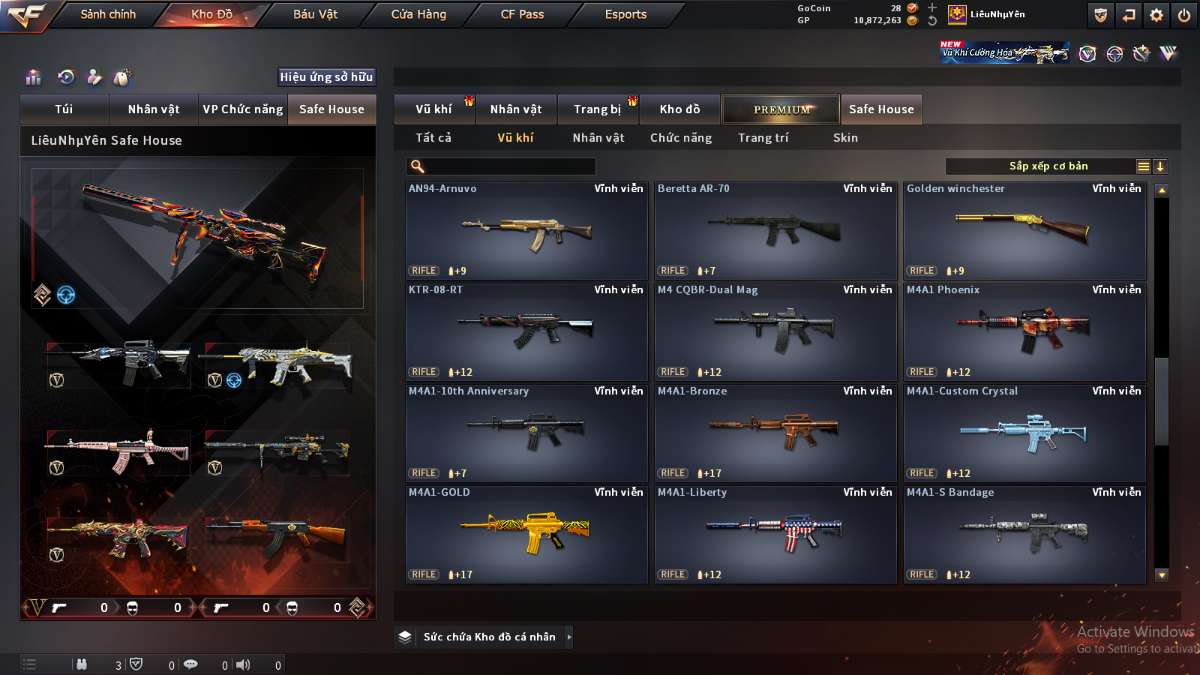 shop acc cf uy tin gia re